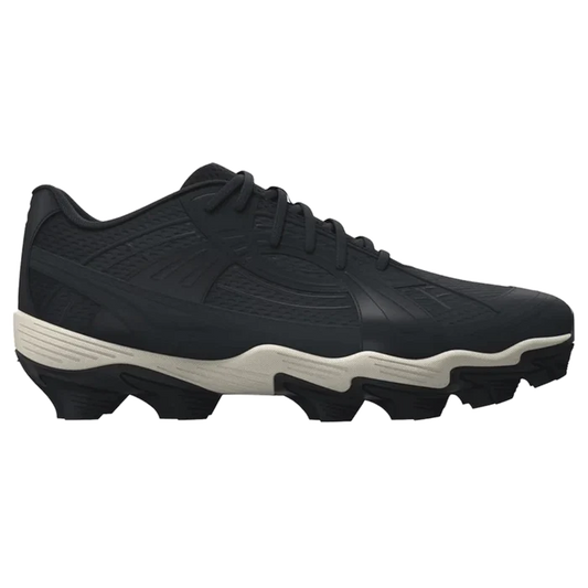 UA Women's Glyde Sola RM Softball Cleats Black/White Color