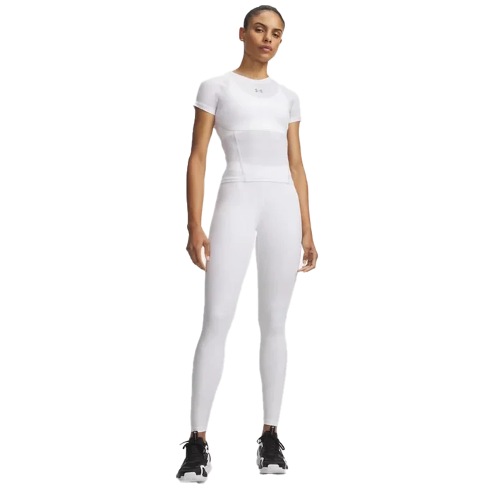 UA Women's HeatGear Elite Leggings white color