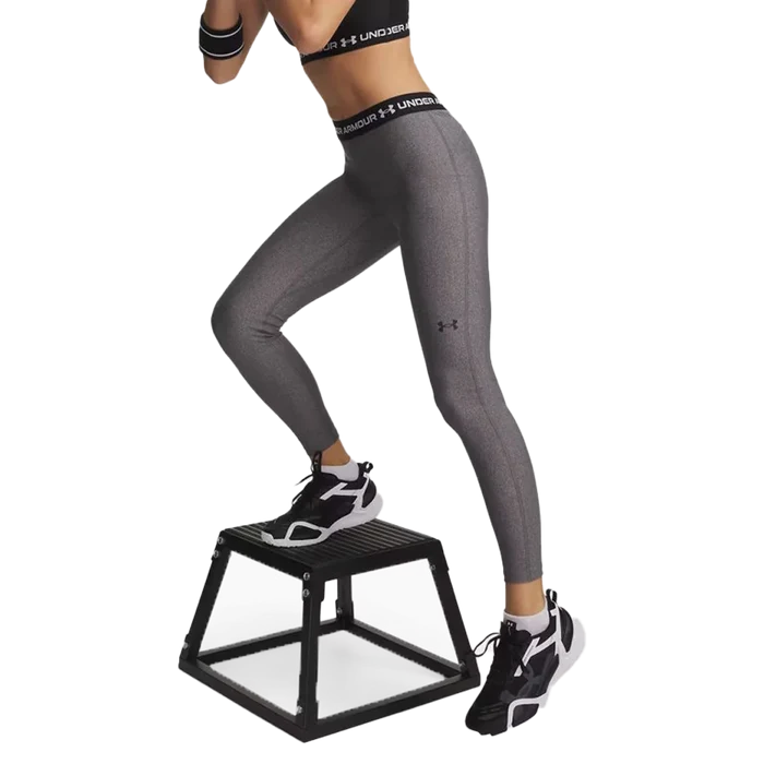 UA Women's HeatGear Leggings gray color.