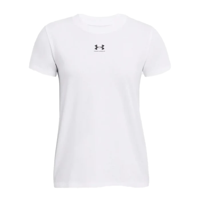 UA Women's Rival Core Short Sleeve white color