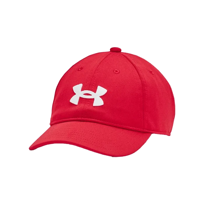 UA Youth Boy's Blitzing Low Adjustable Cap Red Color.