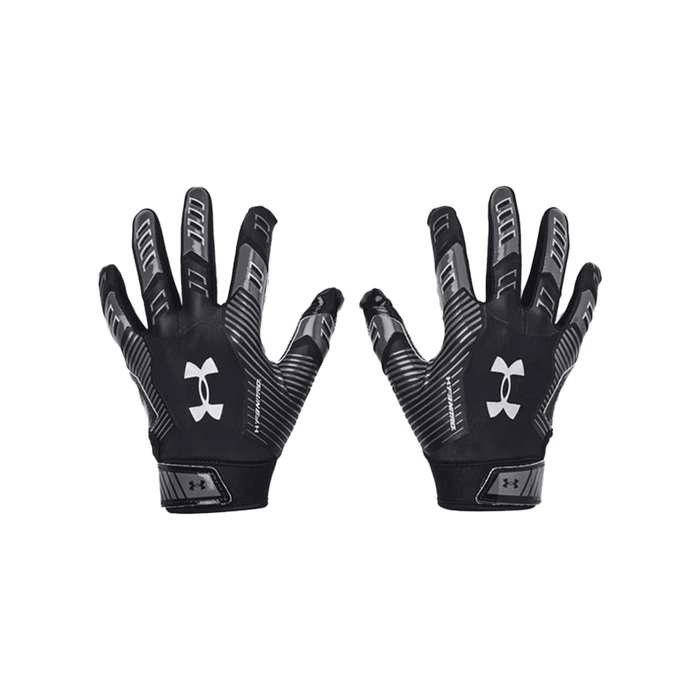 UA Youth Boy's F9 Nitro Football Gloves Black Color.