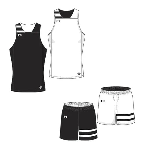 UA Youth Drop Step II Reversible Set - Jersey and Short Black/White color
