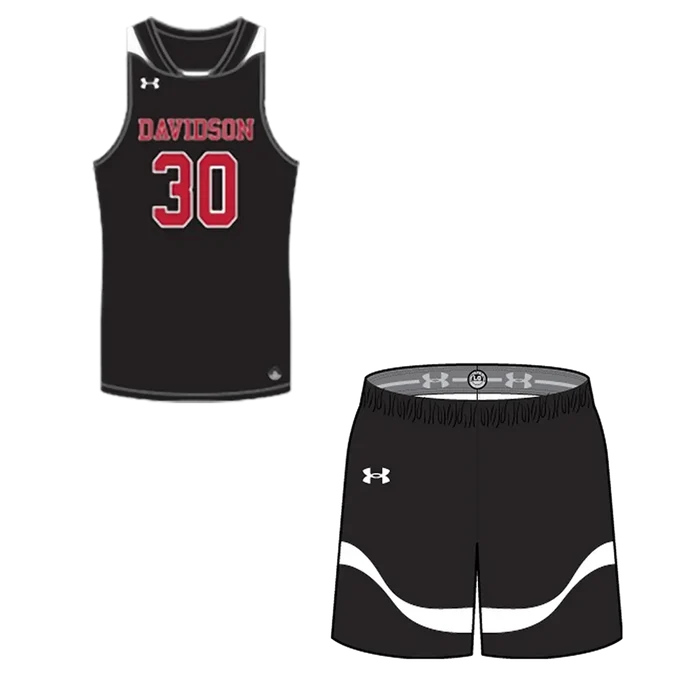 UA Youth Fury Ii Basketball Set - Jersey and short Pair Black color