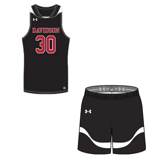 UA Youth Fury Ii Basketball Set - Jersey and short Pair Black color