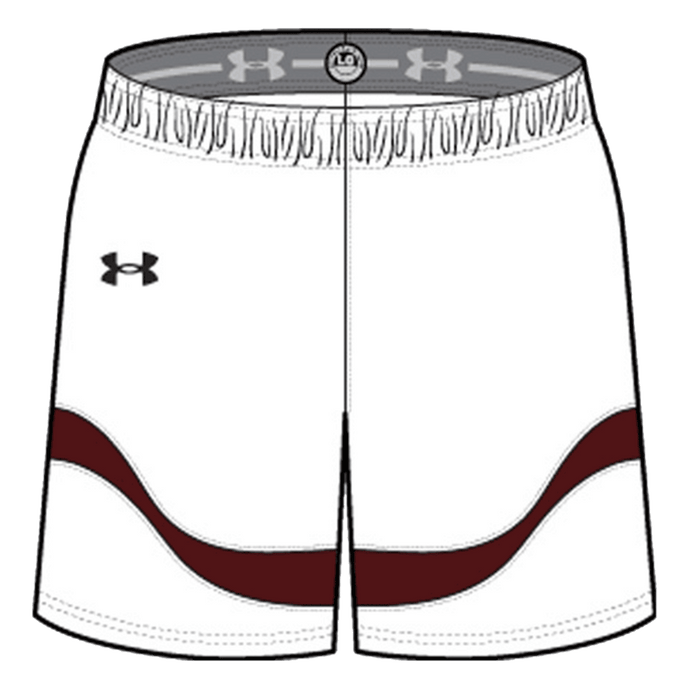 S / White / Maroon / Black