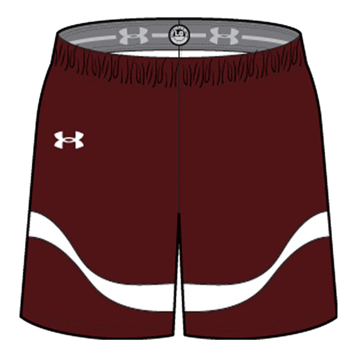 Maroon / White / White