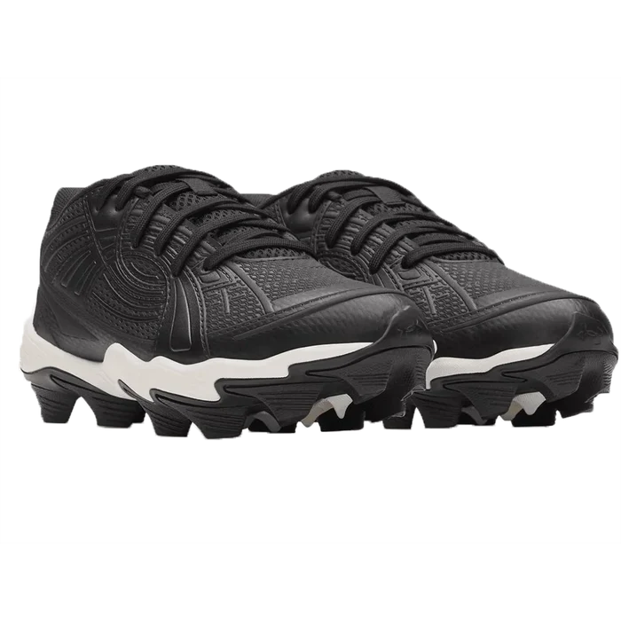 UA Youth Girls Glyde Sola RM Jr. Softball Cleats Black color