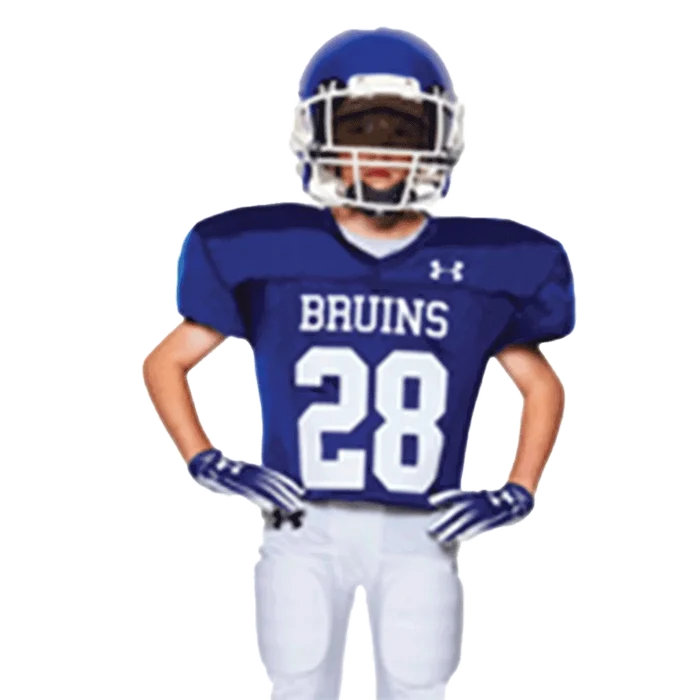 UA Youth Pipeline Football Practice Jersey Navy color