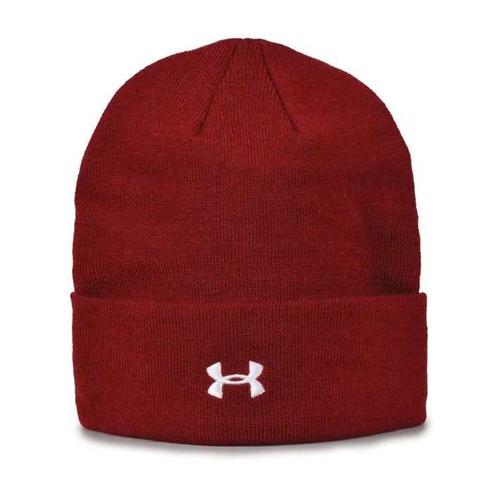 UAB431 Rollup Knit Beanie Maroon Color.