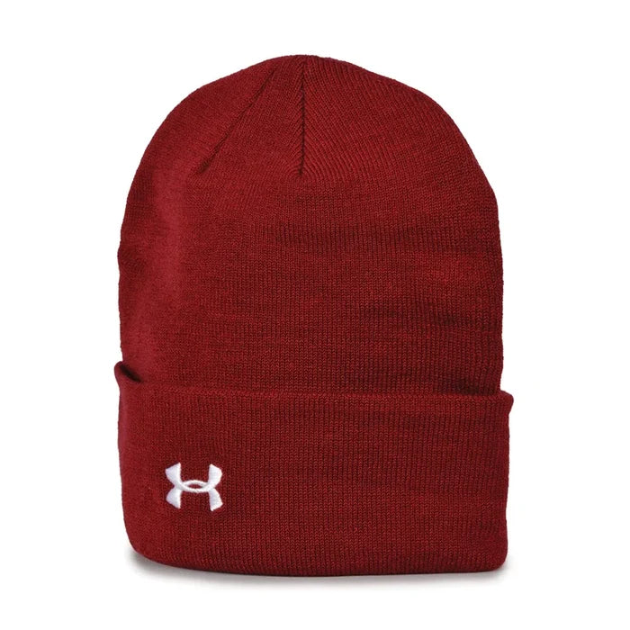 UAB431 Rollup Knit Beanie Maroon Color.