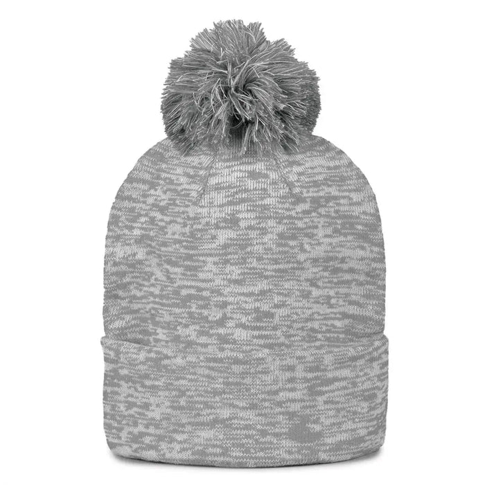 UAB432 Rollup Heather Knit Beanie Grey Color.
