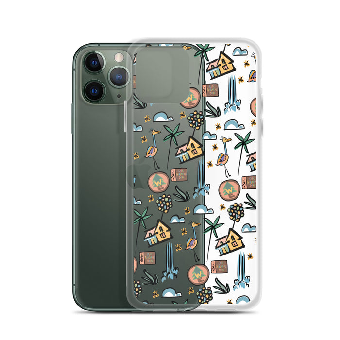UP Paradise Falls iPhone Case UP! House with Balloons, Kevin and Wilderness Explorers iPhone Case