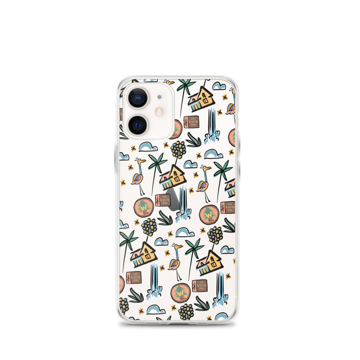 UP Paradise Falls iPhone Case UP! House with Balloons, Kevin and Wilderness Explorers iPhone Case
