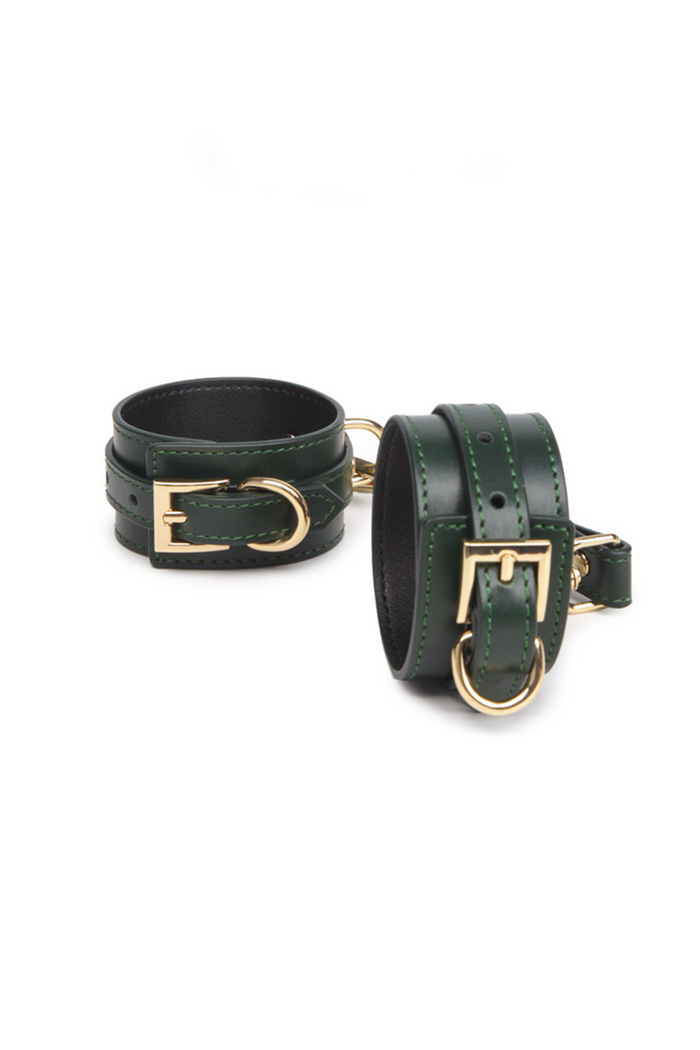 Vegan Leather Bondage Cuffs