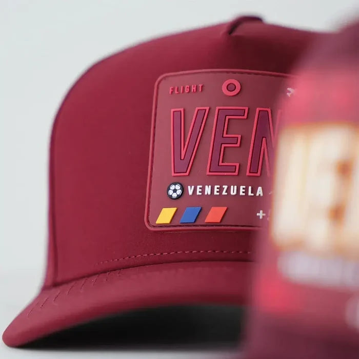 VEN - Venezuela Performance Hat Vinotinto color  front view