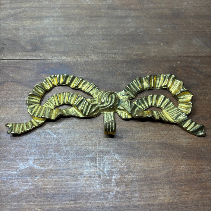 Vintage Andrea by Sadek Brass Bow Wall Hook