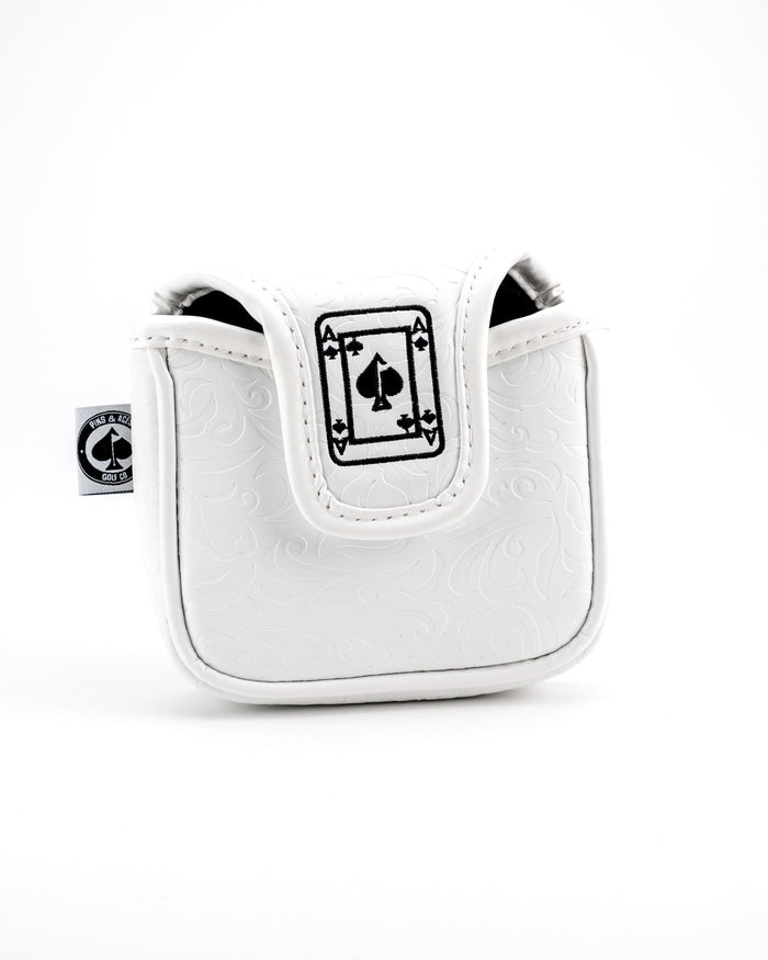 White Out Ace of Spades - Mallet Putter Cover