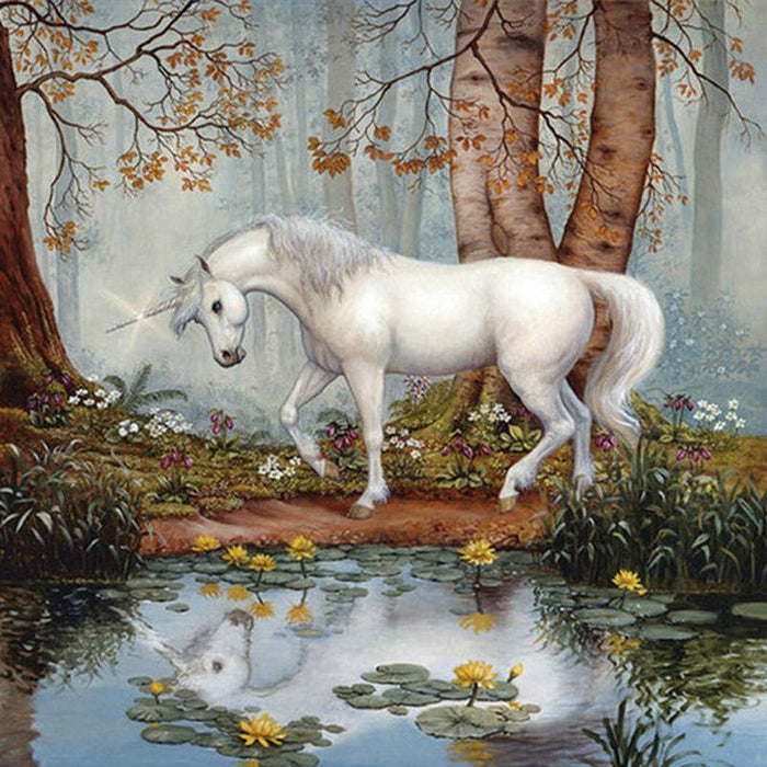 Unicorn in Forest Paint by Numbers