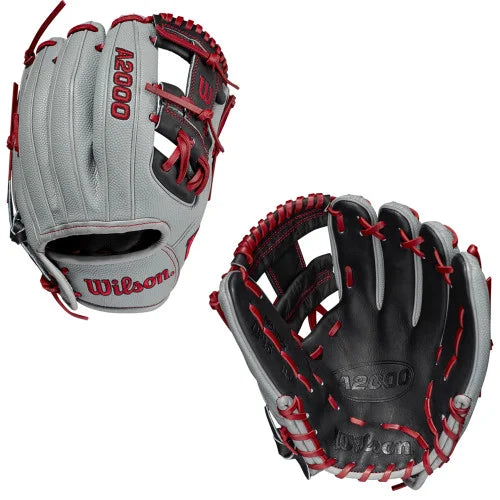 Wilson A2000 DP15SS Model 11.5" Infield Baseball Glove Pedroia Fit Gray