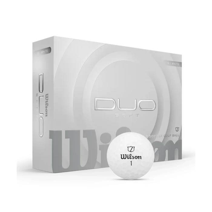 Wilson Duo Soft Golf Ball 12-Ball White color
