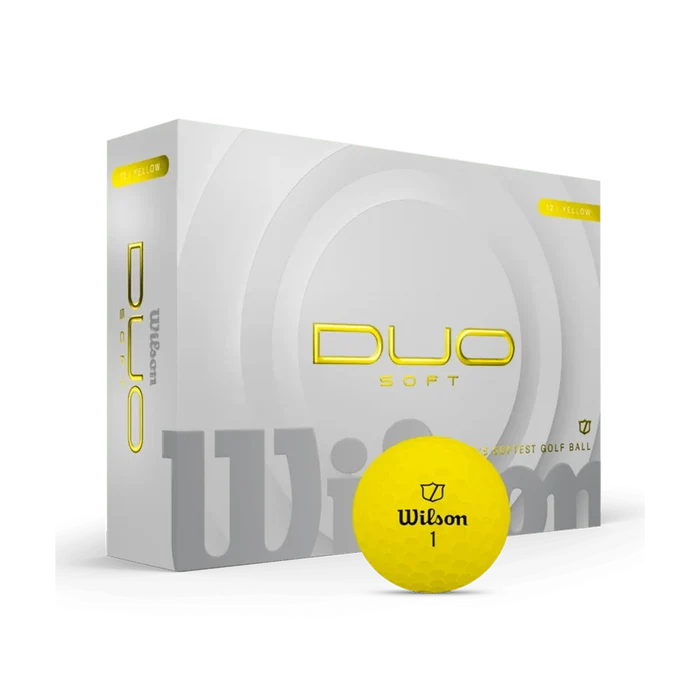 Wilson Duo Soft Golf Ball 12-Ball Yellow color