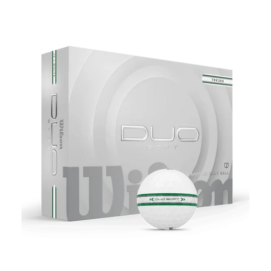 Wilson Duo Soft Golf Ball TRK360 12-Ball Green color