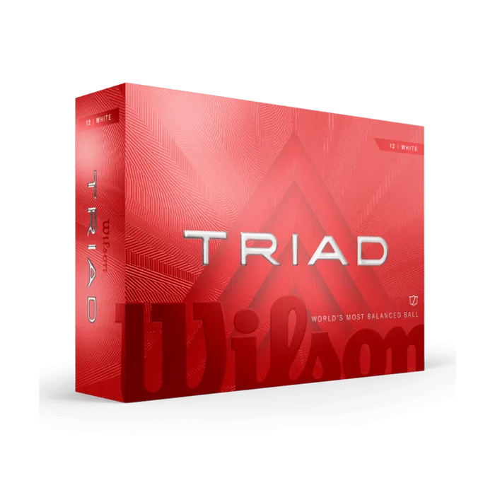 Wilson Triad Golf Ball White 12-Ball White color