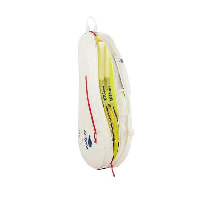Wilson US Open 2026 Team 3 Pack Racket Bag White Color