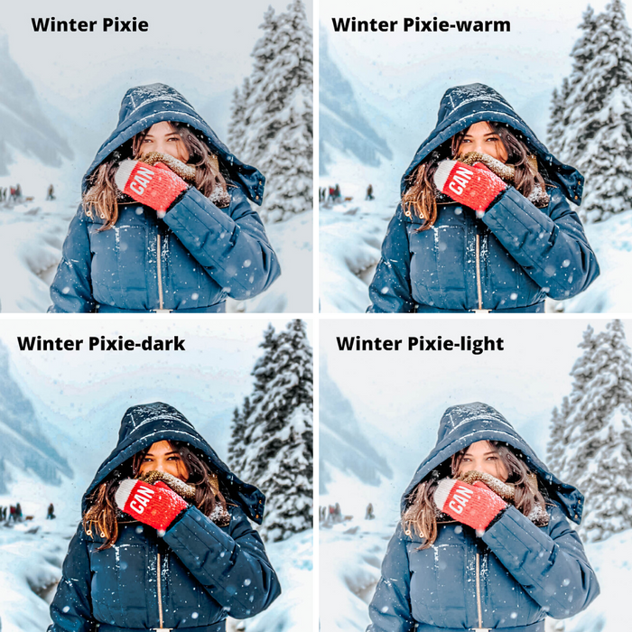 Winter Warm Snowy Mobile Lightroom Presets Pack - 4 Presets