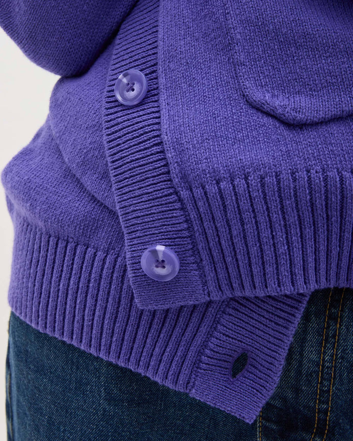 Women's Alexa Cardigan in Vintage Indigo (Blue) | Richer Poorer