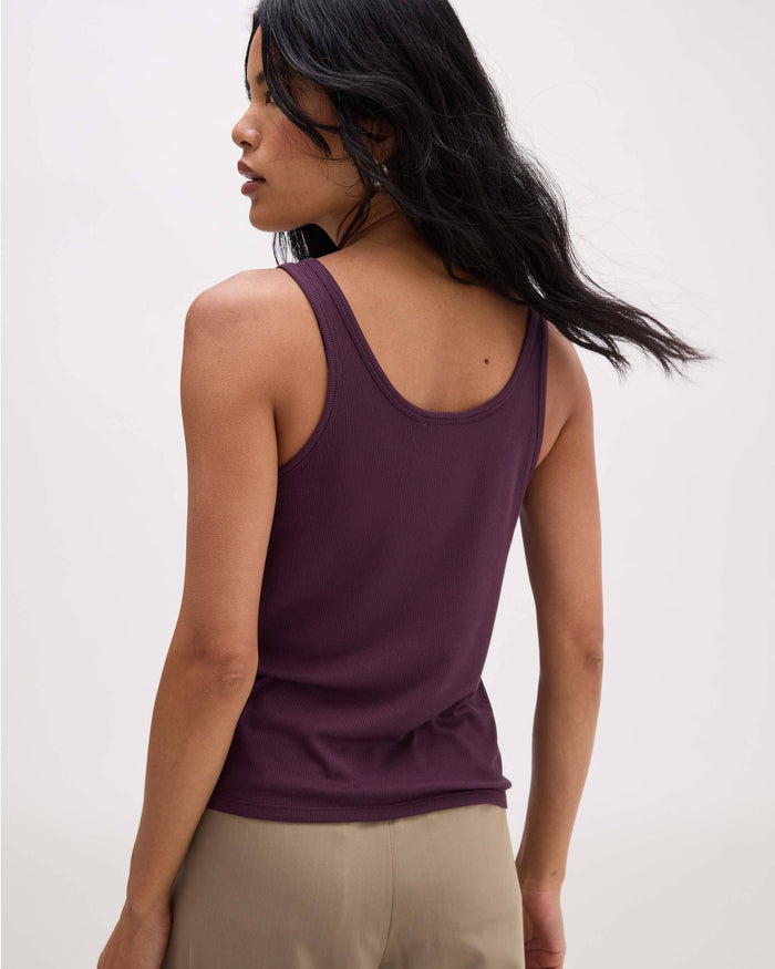 Baby Rib Scoop Tank in Mallard Green (Green) | Richer Poorer