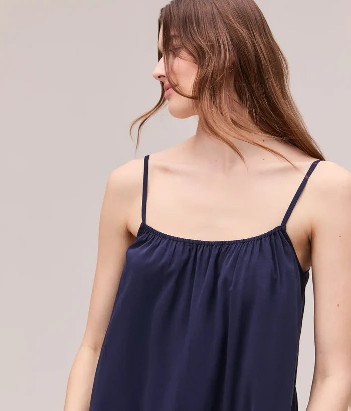 Womens Topanga Cotton Slip Dress - Evening Blue