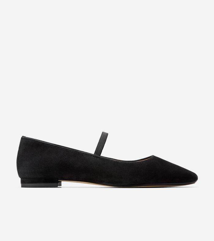 Women's Bridget Mary Jane Ballet Flats-Black