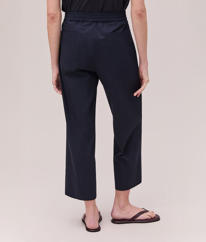 Womens Cotton Poplin Street Pant | Evening Blue