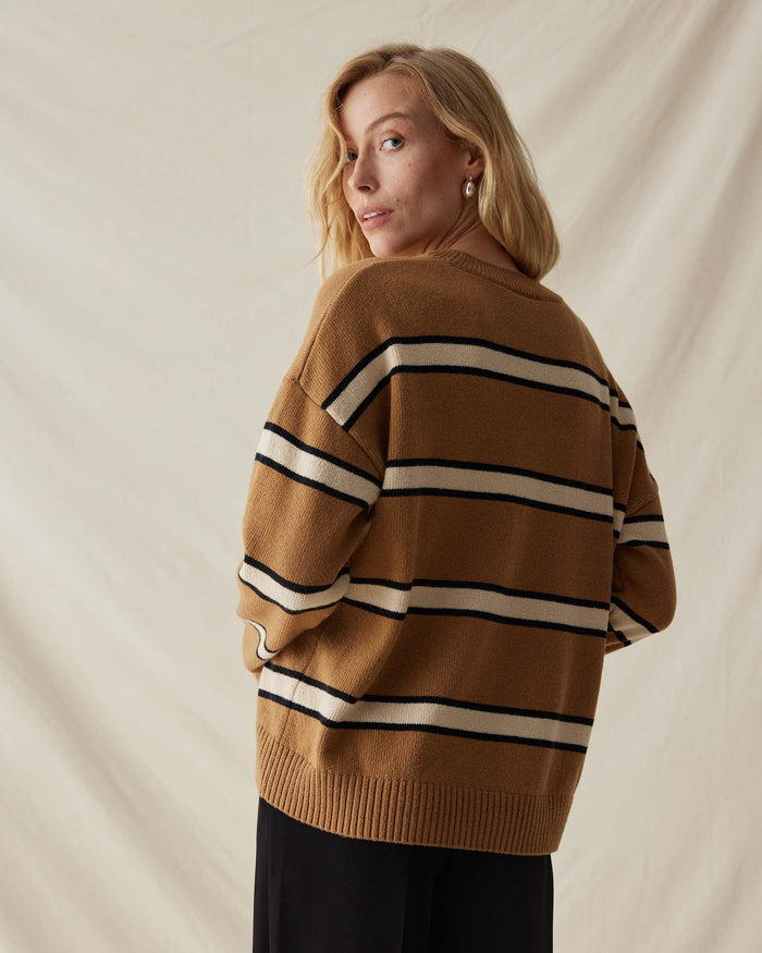 Women's Felicity Sweater in Stretch Limo (Black) | Richer Poorer