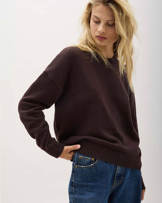 Women's Felicity Sweater in Whitecap (Tan) | Richer Poorer