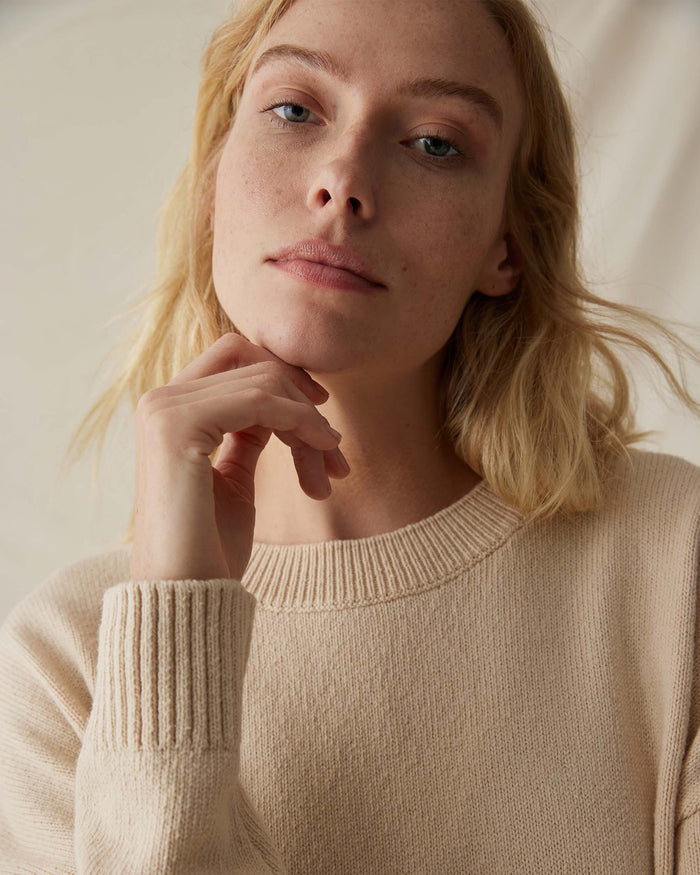 Women's Felicity Sweater in Vintage Indigo (Blue) | Richer Poorer