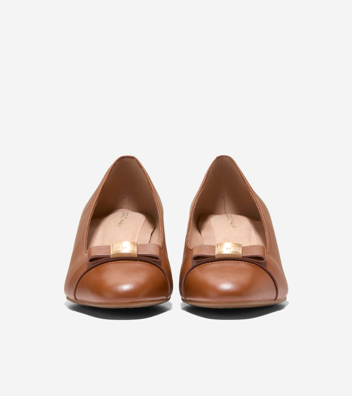 Women's Go-To Malta Bow Wedges-British Tan
