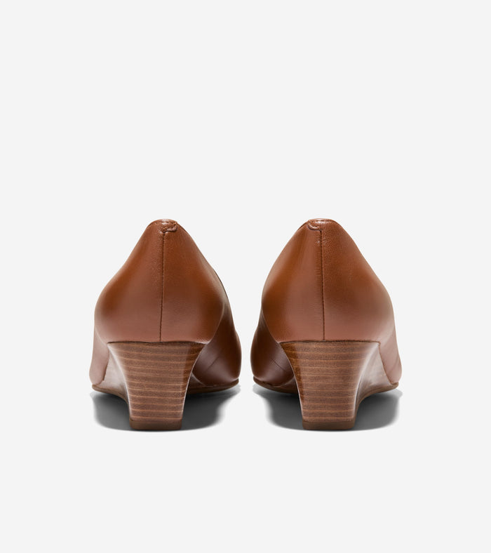 Women's Go-To Malta Bow Wedges-British Tan