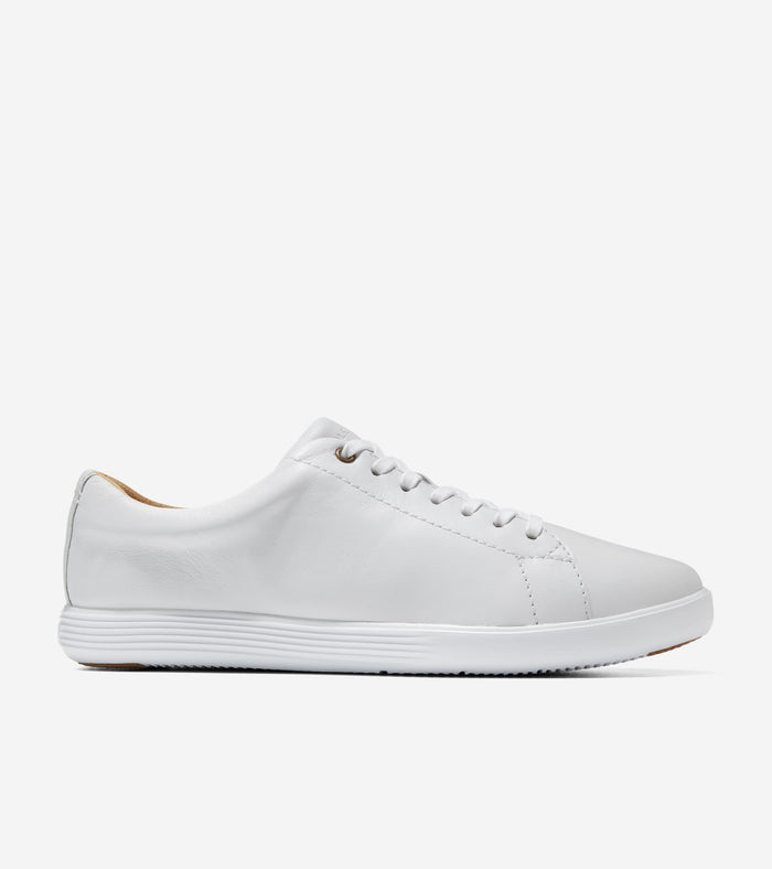 Women's Grand Crosscourt Sneakers-Optic White Leather
