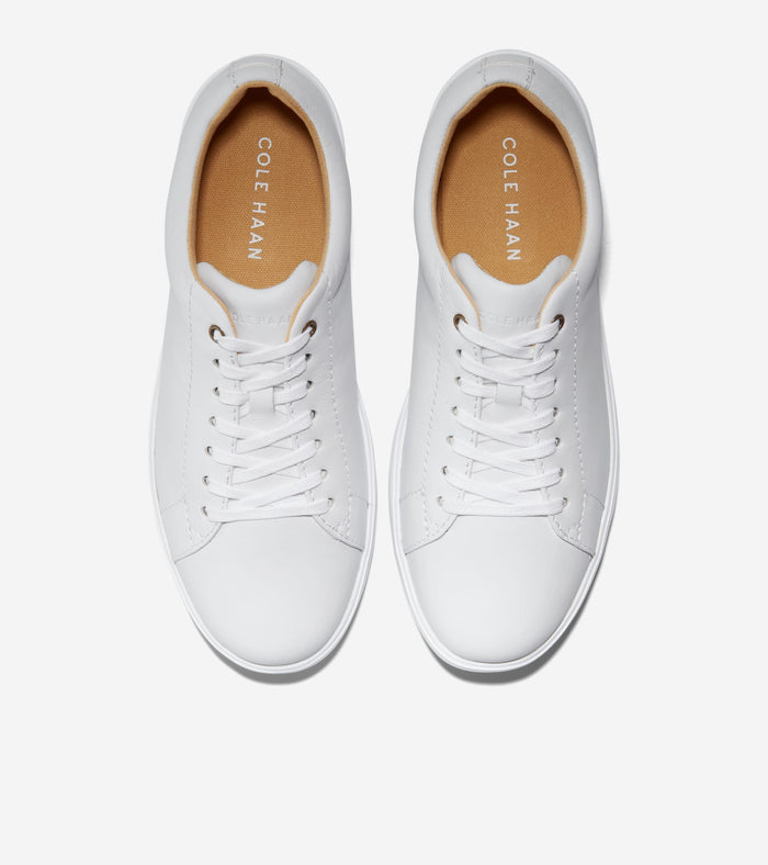 Women's Grand Crosscourt Sneakers-Optic White Leather