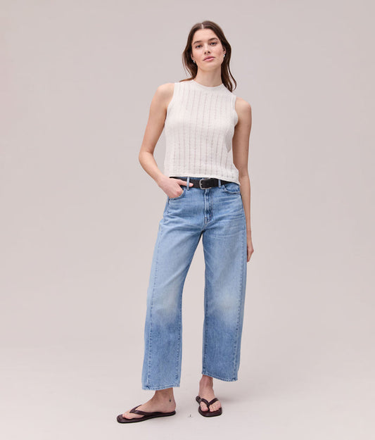 Womens Canyon Cotton Knit Tank | Coconut Milk