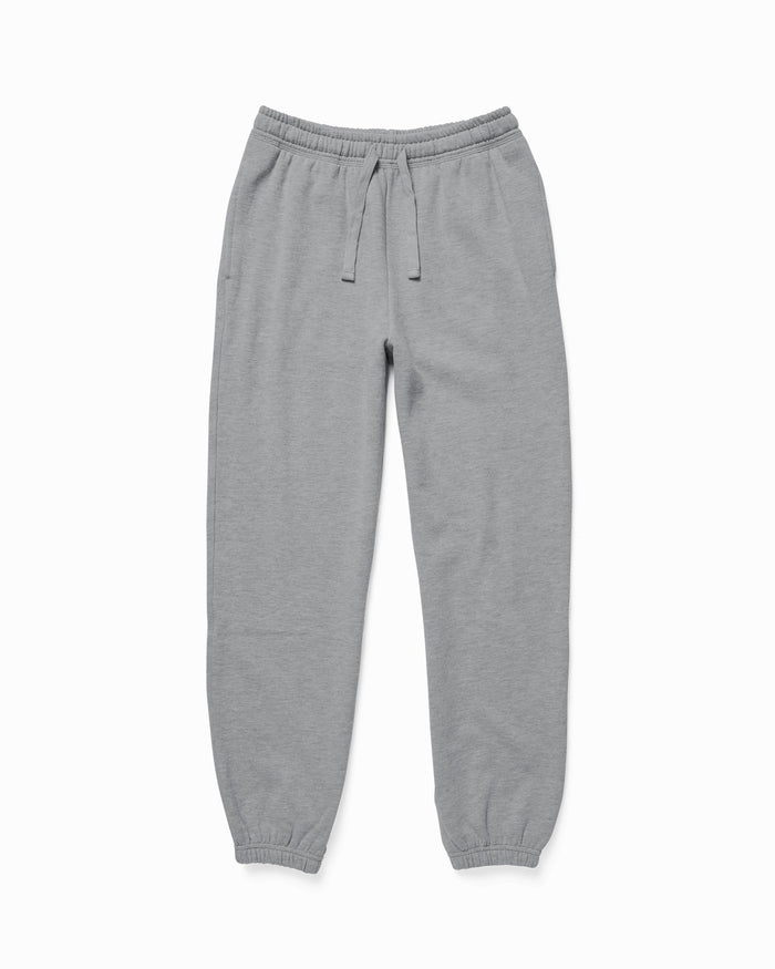 Women's Recycled Fleece Classic Sweatpant in Warm Grey (Grey) | Richer Poorer