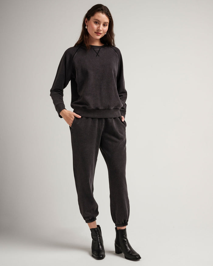 Women's Recycled Fleece Classic Sweatpant in Sage (Green) | Richer Poorer