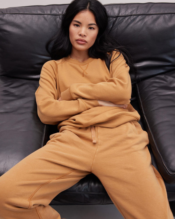 Women's Recycled Fleece Classic Sweatpant in Sage (Green) | Richer Poorer