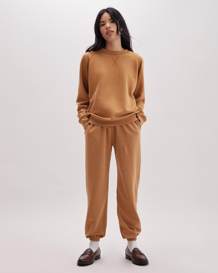 Women's Recycled Fleece Classic Sweatpant in Sage (Green) | Richer Poorer