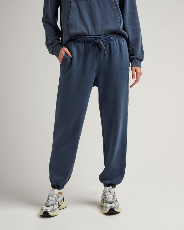 Women's Recycled Fleece Classic Sweatpant in Cornbread (Yellow) | Richer Poorer