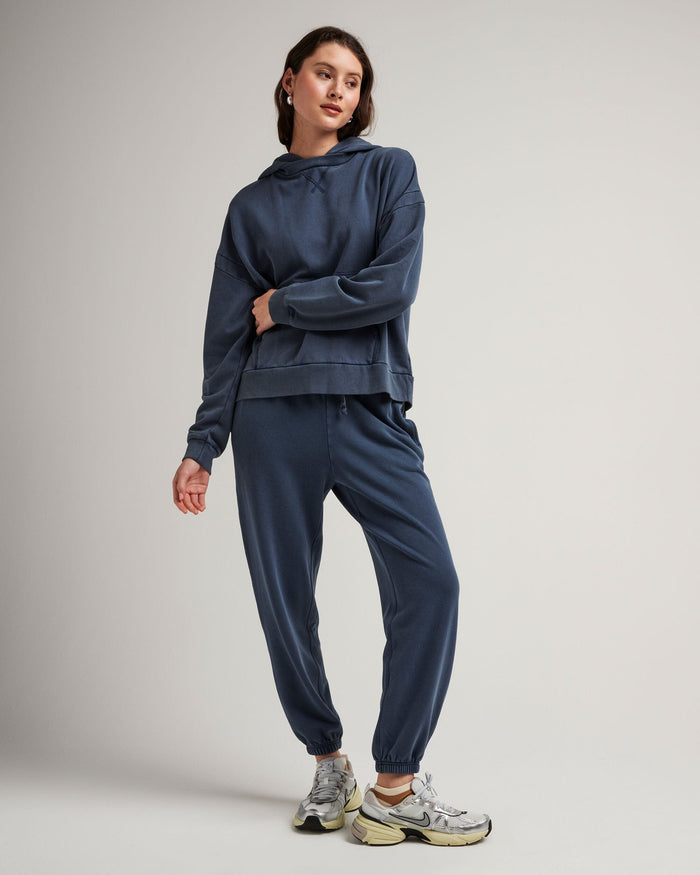 Women's Recycled Fleece Classic Sweatpant in Cornbread (Yellow) | Richer Poorer
