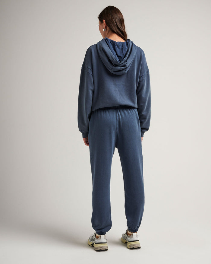 Women's Recycled Fleece Classic Sweatpant in Cornbread (Yellow) | Richer Poorer